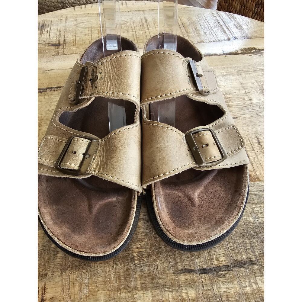 Colorado Leather Slip on Slides Sandals Size US 10 Women's Made in Spain - Picture 2 of 10
